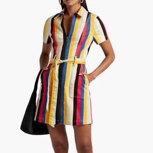 Alice and Olivia stripped denim dress size 6